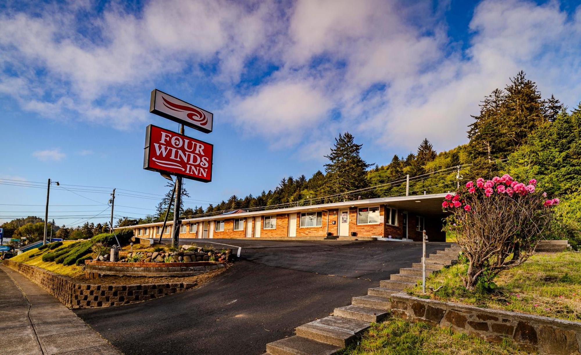 Four Winds Motel Depoe Bay Exterior foto