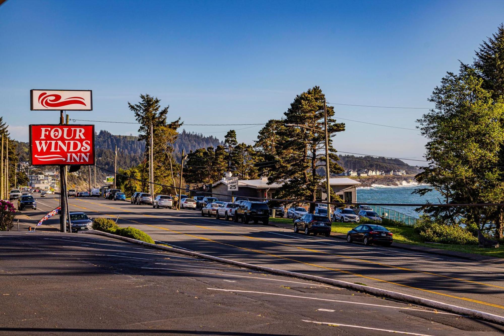 Four Winds Motel Depoe Bay Exterior foto