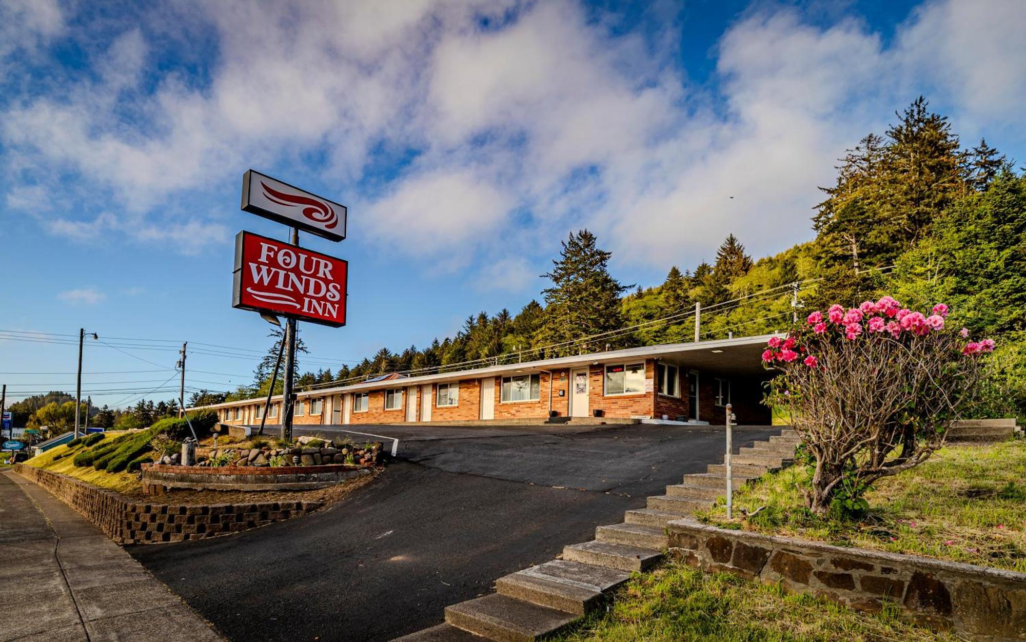 Four Winds Motel Depoe Bay Exterior foto